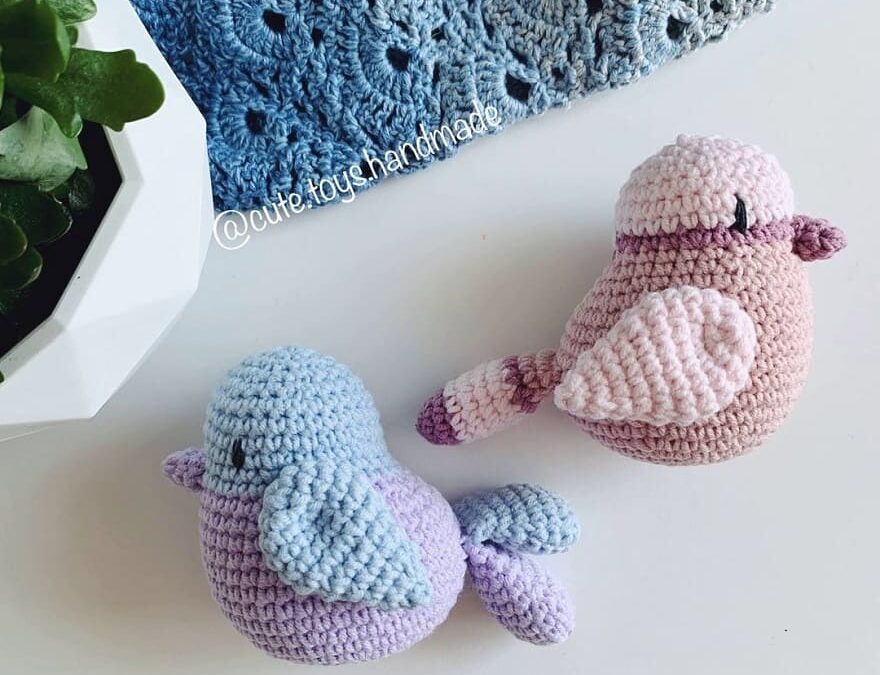 Patrón pájaros amigurumi