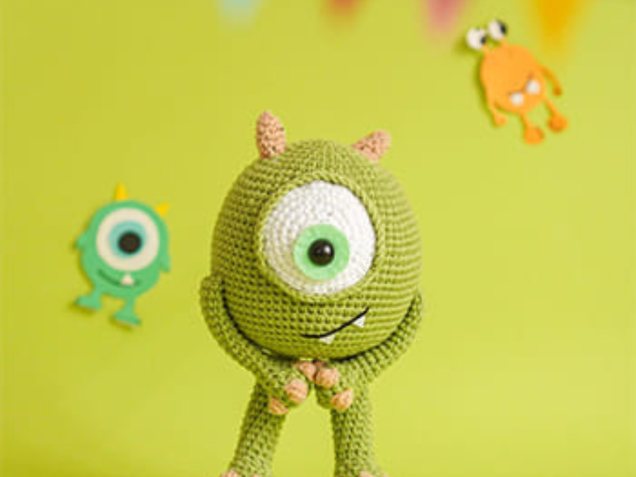 Amigurumi Monstruo Mike Fácil PDF Patrón Gratis Paso a Paso 10