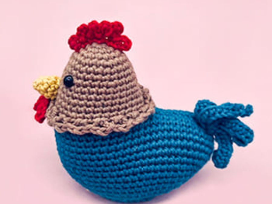 Amigurumi Gallo Joven PDF Patrón Gratis Paso a Paso 8
