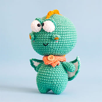 Paso a Paso Dragón Loco Amigurumi PDF Patrón Gratis Crochet-Crazy-Dragon-PDF-Amigurumi-Free-Pattern-1