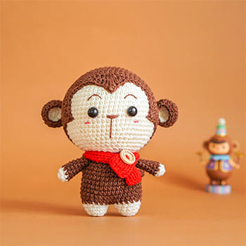 Paso a Paso Lindo Mono Amigurumi PDF Patrón Gratis Crochet-Monkey-PDF-Amigurumi-Free-Pattern-thumbnail