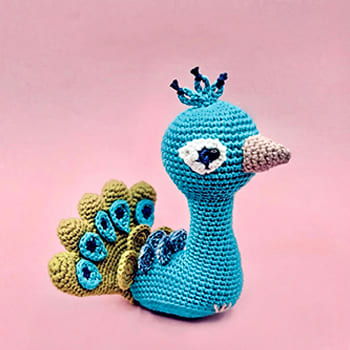 Amigurumi Pavo real Louis PDF Patrón Gratis Crochet-Peacock-The-Louis-PDF-Amigurumi-Free-Pattern-thumbnail