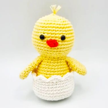 Pollito de Pascua Fácil Amigurumi PDF Patrón Gratis Easter-Easy-Chick-Crochet-PDF-Amigurumi-Pattern-2-380x380