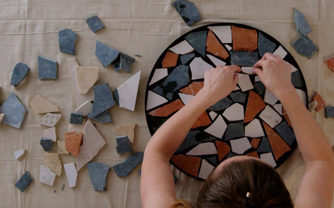 Mosaicos con Trozos de Azulejos