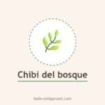 Amigurumi chibi del bosque tejido a ganchillo