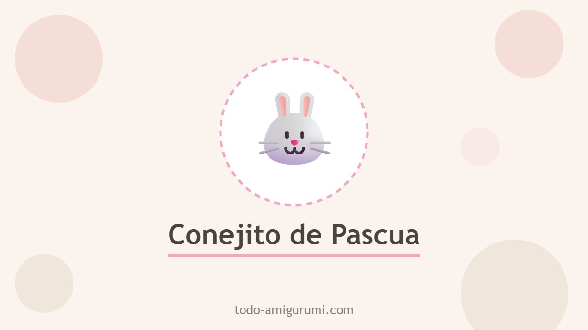 Conejito de Pascua amigurumi con un corazon