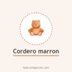 Cordero marron amigurumi tejido a crochet