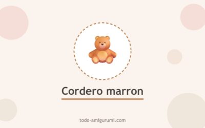 Amigurumi Cordero Marrón PDF Patrón Gratis Paso a Paso