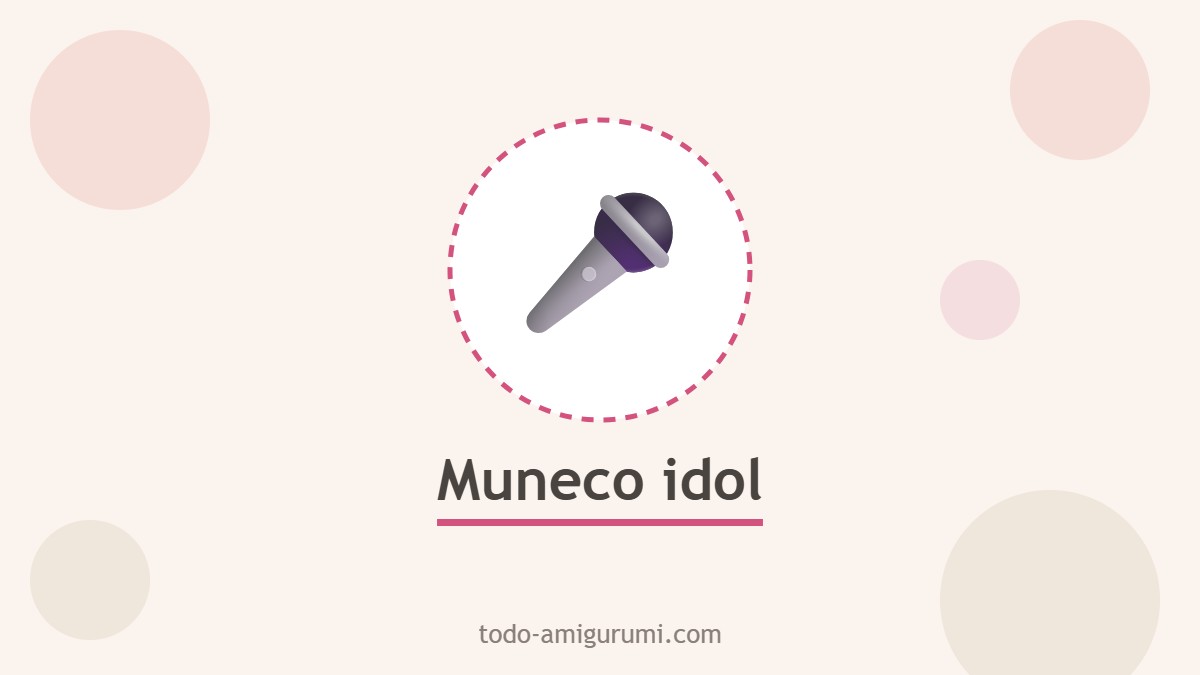 Muneco amigurumi estilo idol tejido a ganchillo