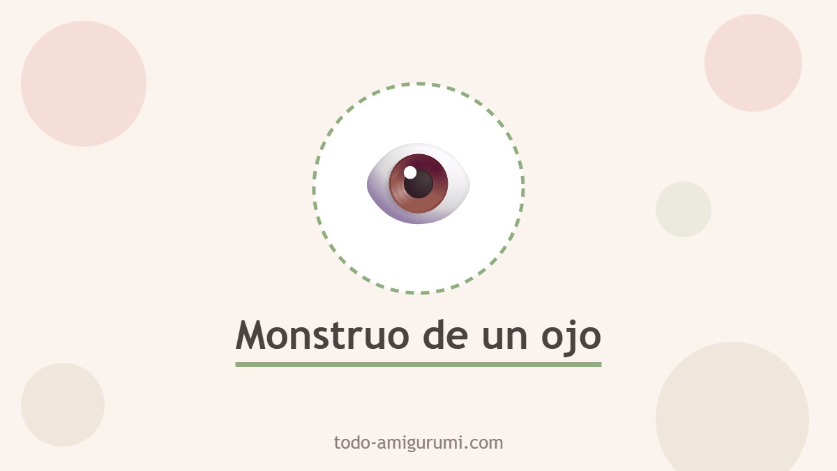 Monstruo verde de un ojo amigurumi tejido a crochet