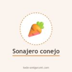 Sonajero de conejo con zanahoria tejido a crochet