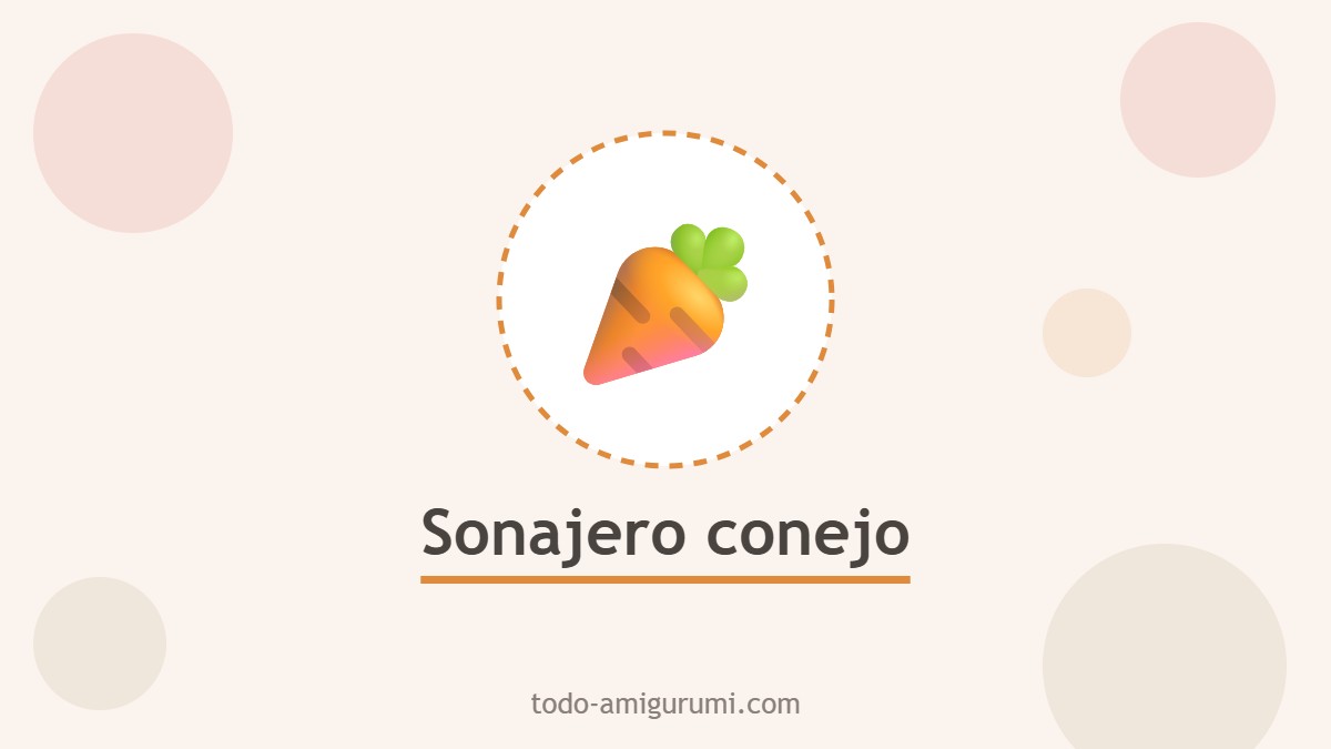 Sonajero de conejo con zanahoria tejido a crochet