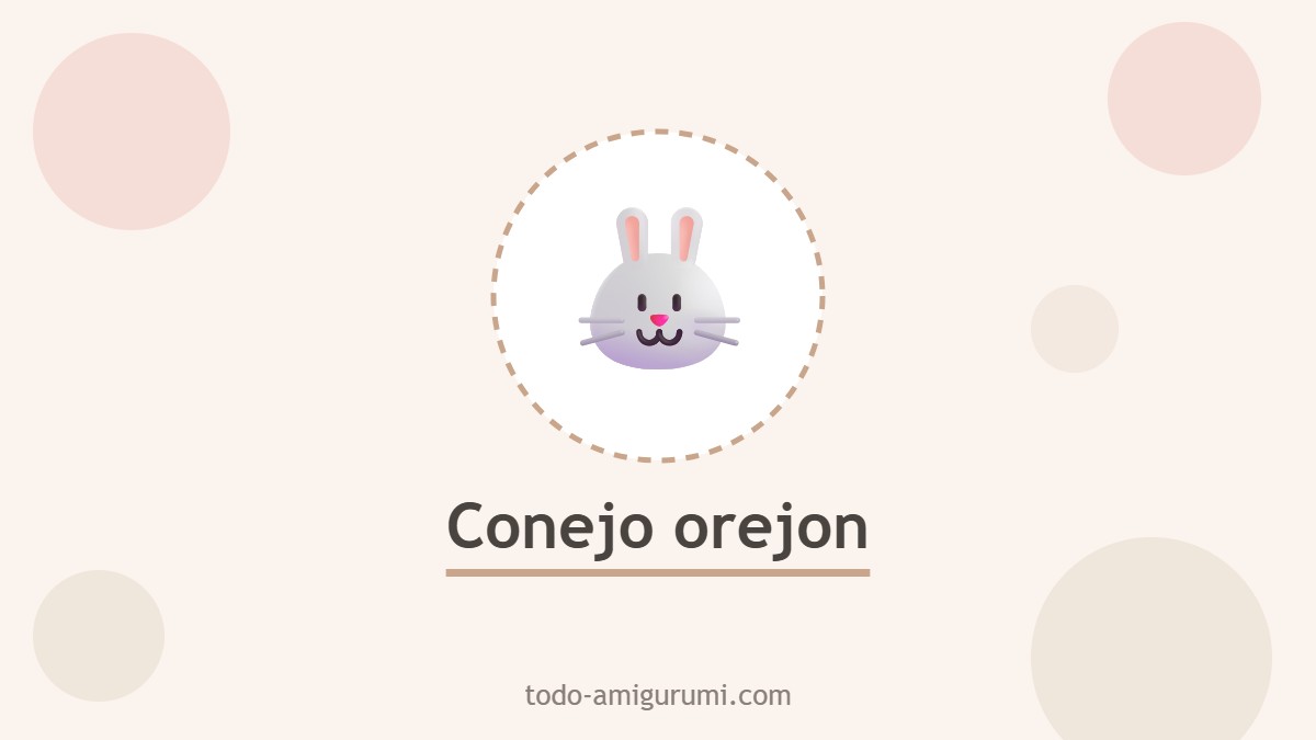 Conejo de orejas grandes amigurumi tipo peluche