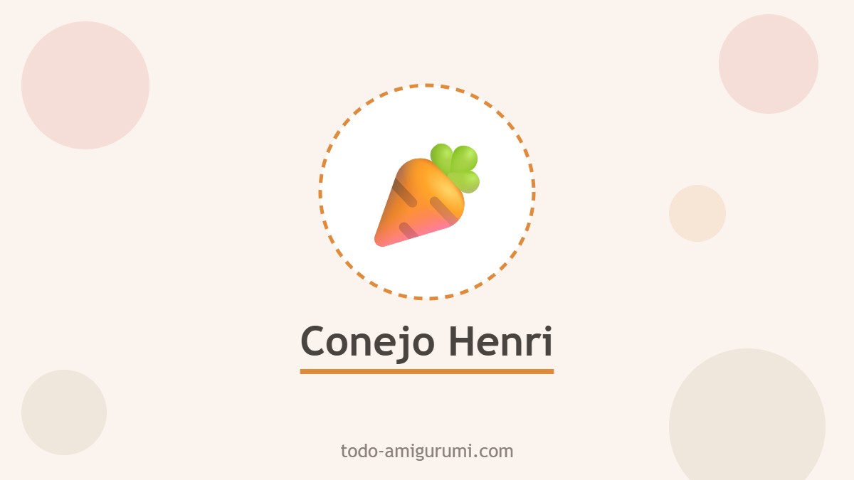 Conejo Henri amigurumi con zanahoria tejido a crochet