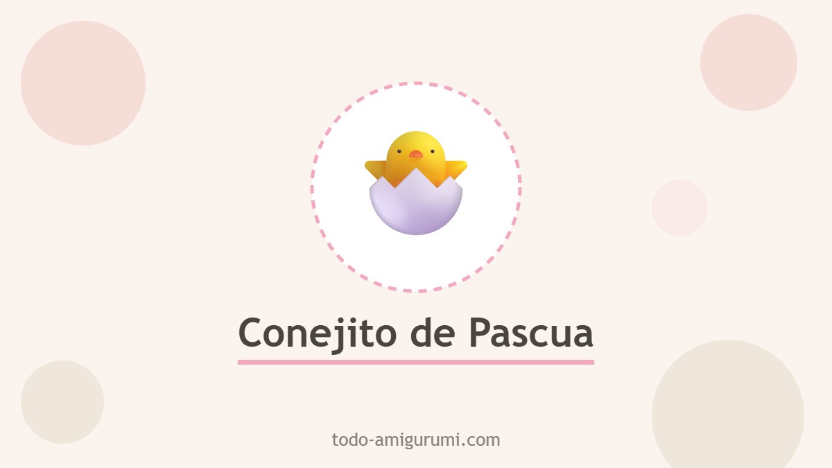 Conejito de Pascua amigurumi dulce tejido a ganchillo