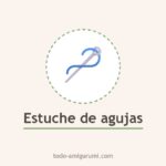 Estuche de agujas de fieltro hecho a mano