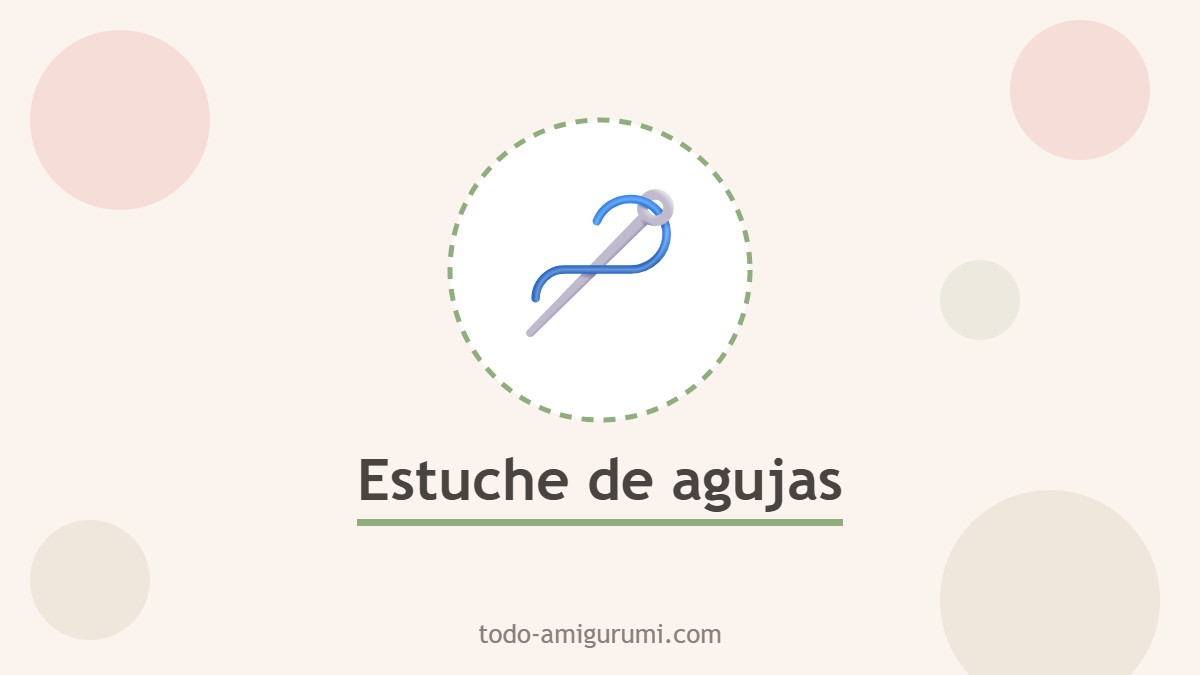 Estuche de agujas de fieltro hecho a mano