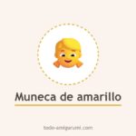 Muneca amigurumi con vestido amarillo