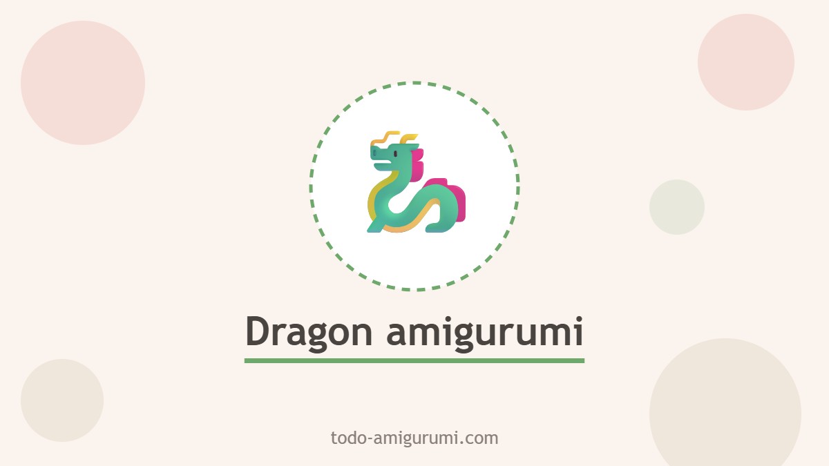 Dragon amigurumi tejido a crochet