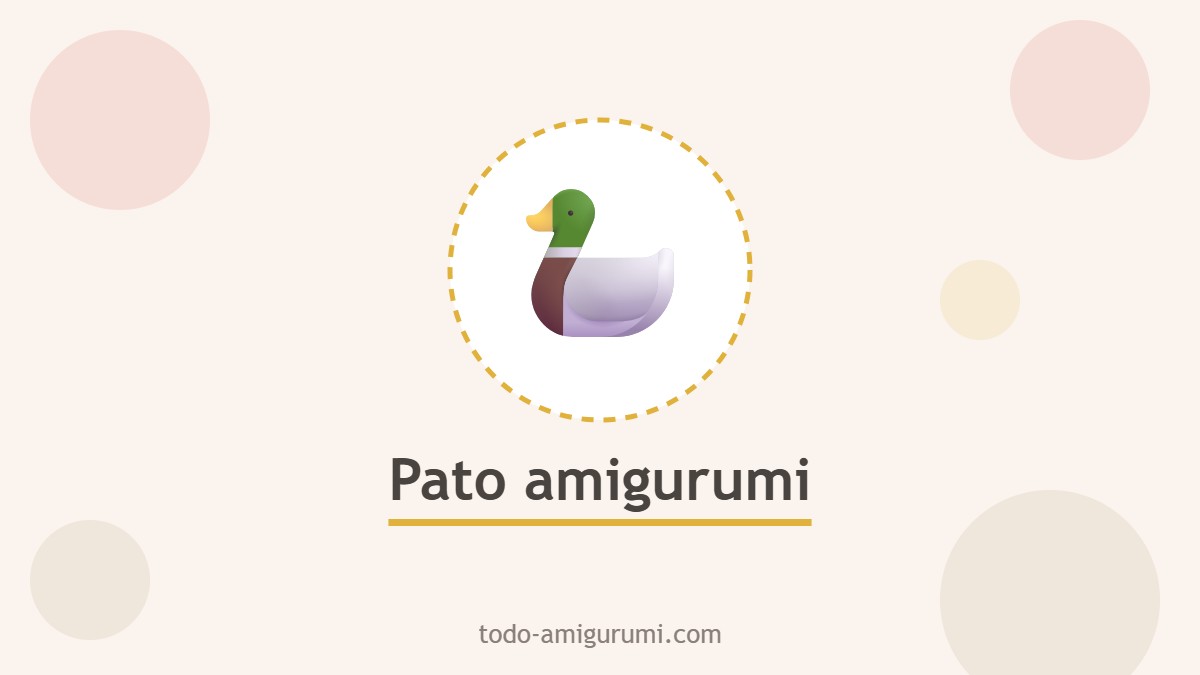 Pato amarillo amigurumi tejido a crochet