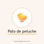 Pato de peluche de ganchillo