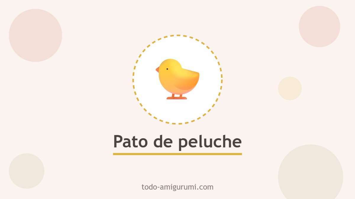 Pato de peluche de ganchillo