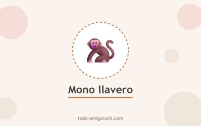 Pequeña Mono Llavero Amigurumi Patrón Gratis