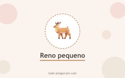 Pequeño reno amigurumi