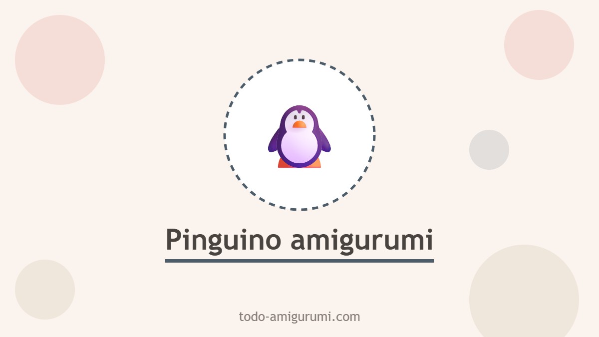 Pinguino amigurumi tejido a ganchillo