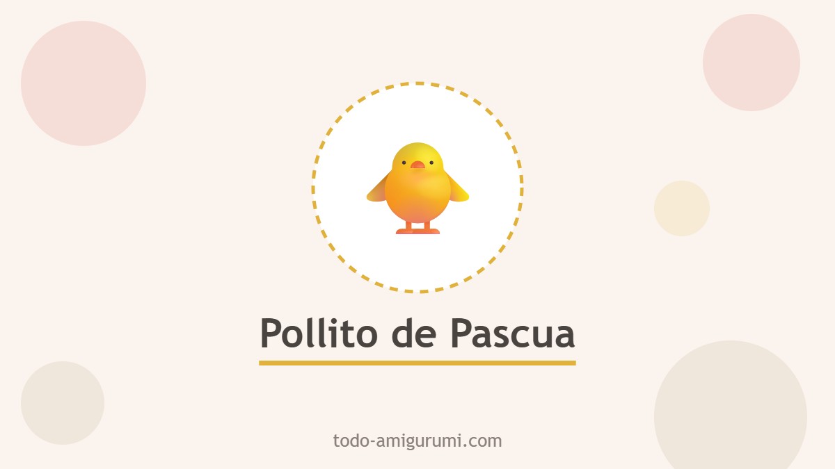 Pollito de Pascua amigurumi facil
