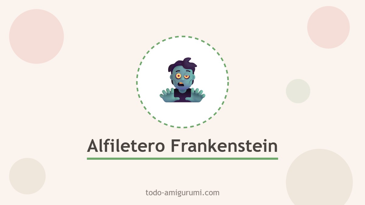 Alfiletero de fieltro con forma de Frankenstein