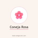 Coneja Rosa amigurumi tejida a ganchillo