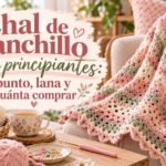 Chal de ganchillo para principiantes: punto, lana y cuánta comprar Chal de ganchillo para principiantes punto, lana y cuánta comprar