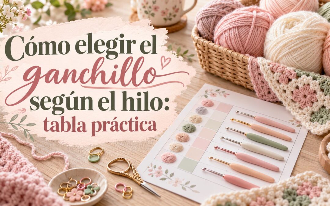 Cómo elegir el ganchillo según el hilo: tabla práctica