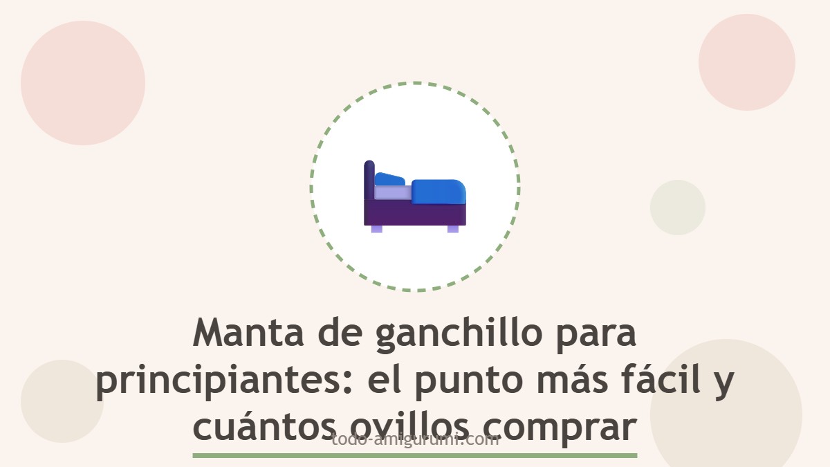 Manta de ganchillo para principiantes en tonos pastel